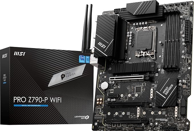 MSI PRO Z790-P WIFI ATX Motherboard – LGA 1700, DDR5, 12th/13th Gen Intel MSI PRO Z790-P WIFI ATX Motherboard – LGA 1700, DDR5, 12th/13th Gen Intel